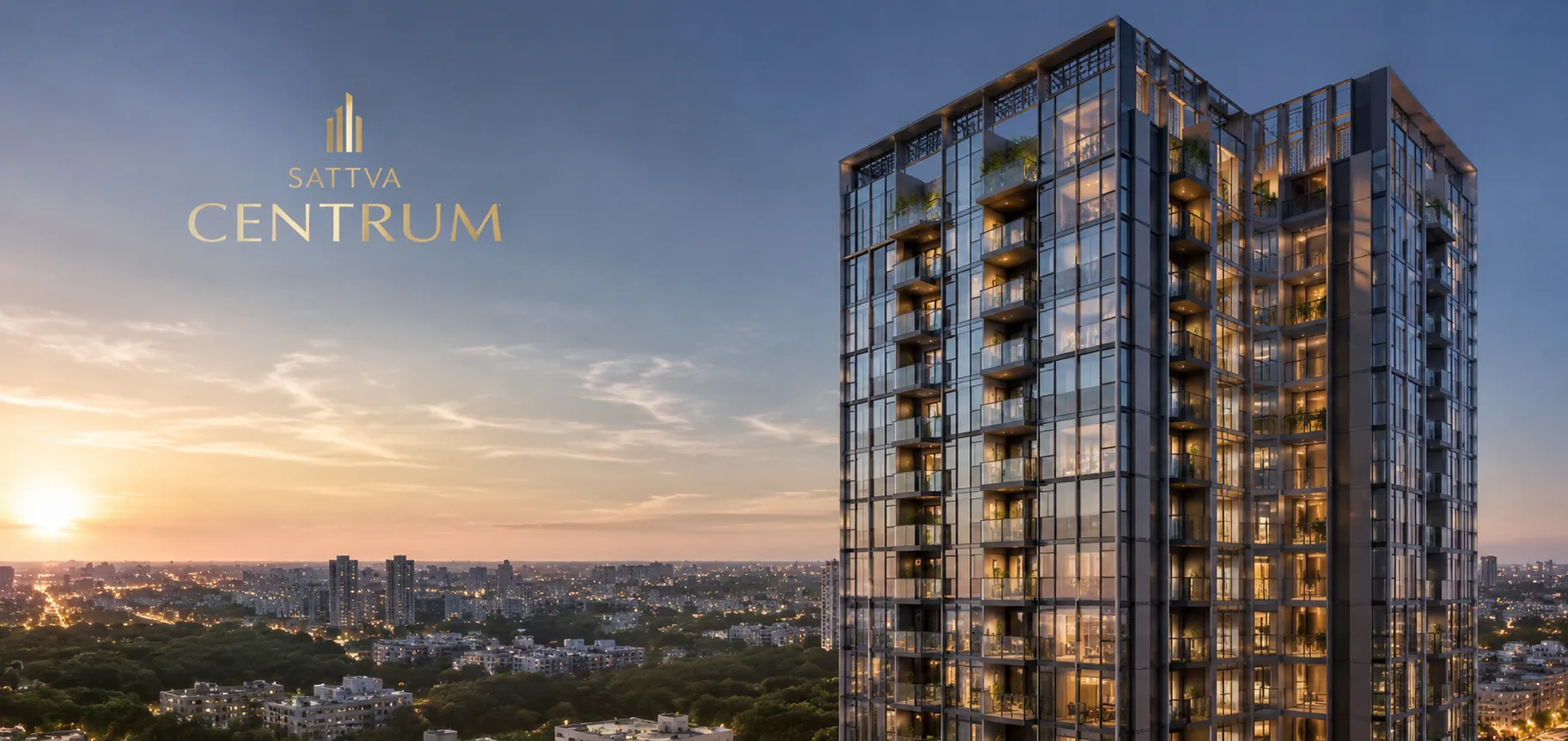 Sattva Centrum Tower View Sattva Centrum Tower View